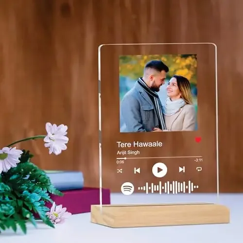 Personalized Spotify Plaque Gift - Custom Photo & Code Frame (6x9")