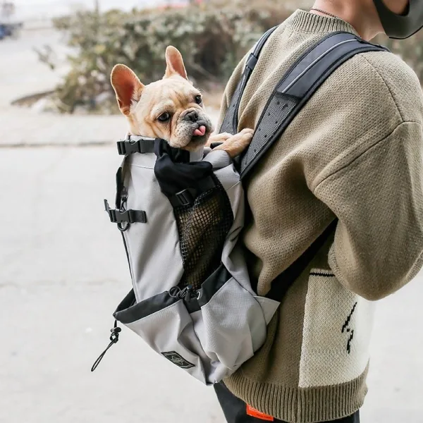 Dog Carrier Backpack – Breathable Pet Travel Bag for Small Dogs
