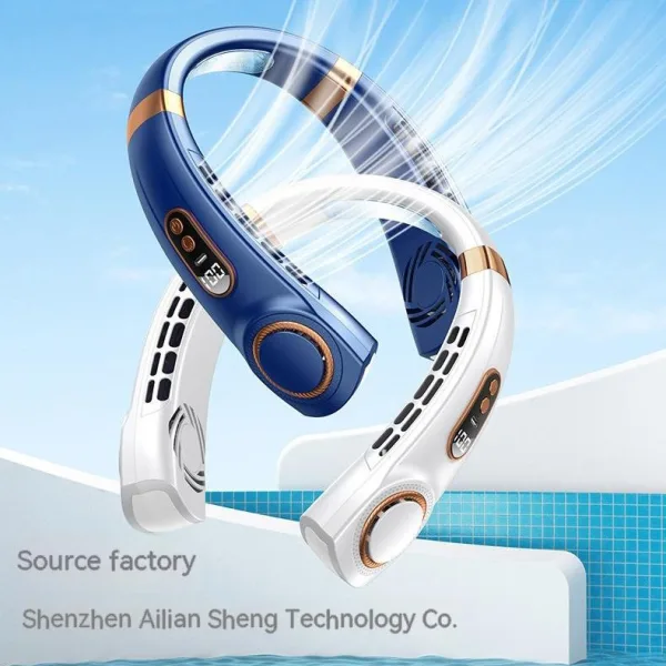 Portable Neck Fan – Hands-Free Personal Cooling Device