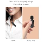 K8 Wireless Microphone Plug Play Lavalier Mic Type C Noise Cancellation for Andorid/iphone - Image 3