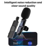 K8 Wireless Microphone Plug Play Lavalier Mic Type C Noise Cancellation for Andorid/iphone - Image 4