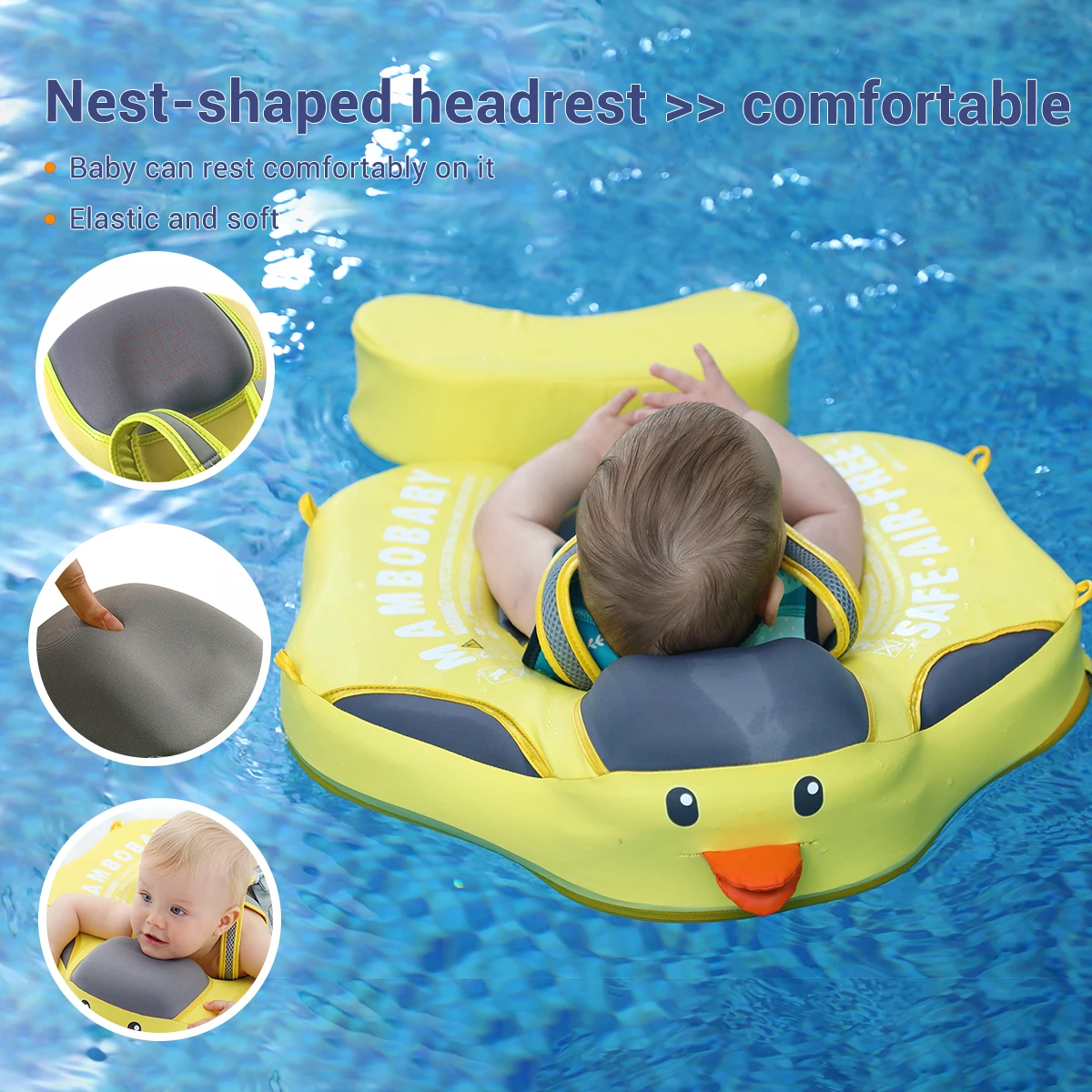 Mambobaby Float VIP 3: Non-Inflatable Baby Swim Trainer with Canopy 6 Mambobaby
  Float VIP 3: Non-Inflatable Baby Swim Trainer with Canopy - Image 6