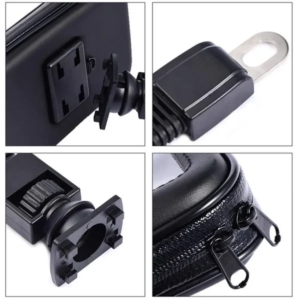 Motorcycle Phone Holder: Waterproof Rear
  View Mirror Mount for Motorbike - Image 6