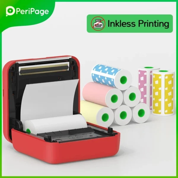Peripage A6
  Mini Pocket Printer: 304dpi Bluetooth Thermal Photo Printer - Image 4