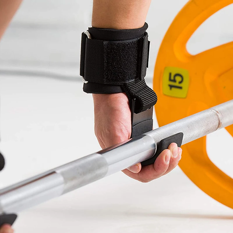 Weight Lifting Hook Grips w/ Wrist Wraps: Gym Fitness Pull-Ups Power Lifting 5 Weight
  Lifting Hook Grips w/ Wrist Wraps: Gym Fitness Pull-Ups Power Lifting - Image 5
