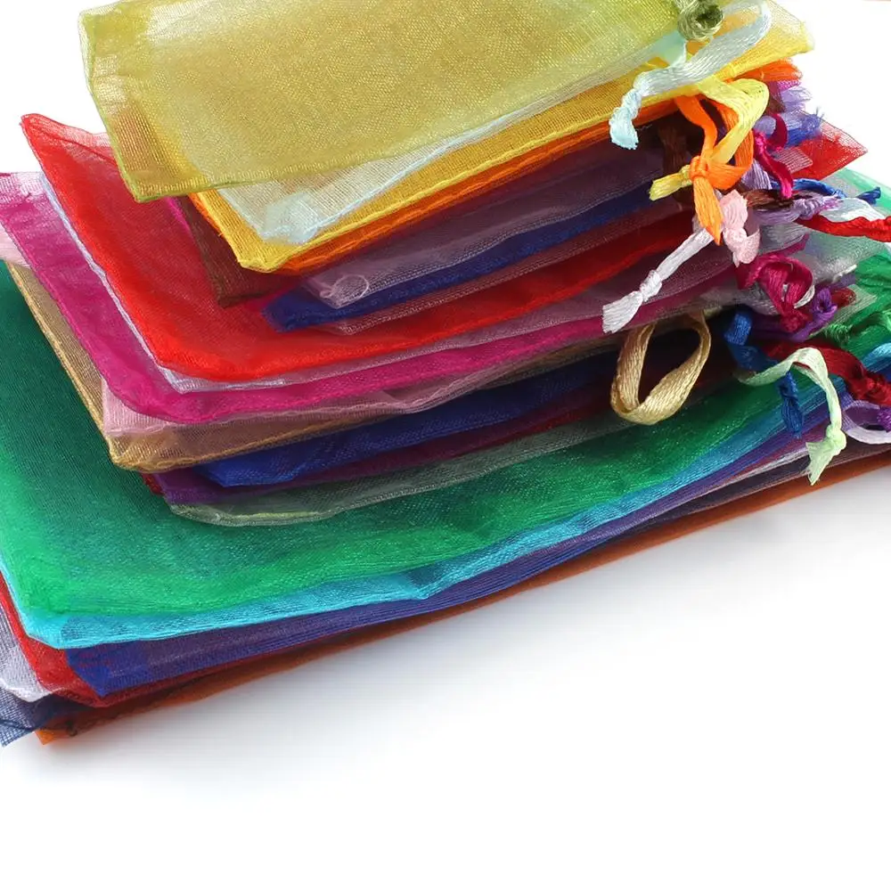 50pc Drawstring Organza Bags: Jewelry, Candy, Wedding Gift Pouches (Multi-Size) 5 50pc Drawstring Organza Bags: Jewelry,
  Candy, Wedding Gift Pouches (Multi-Size) - Image 5