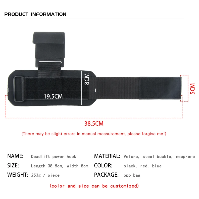 Weight Lifting Hook Grips w/ Wrist Wraps: Gym Fitness Pull-Ups Power Lifting 3 Weight
  Lifting Hook Grips w/ Wrist Wraps: Gym Fitness Pull-Ups Power Lifting - Image 3