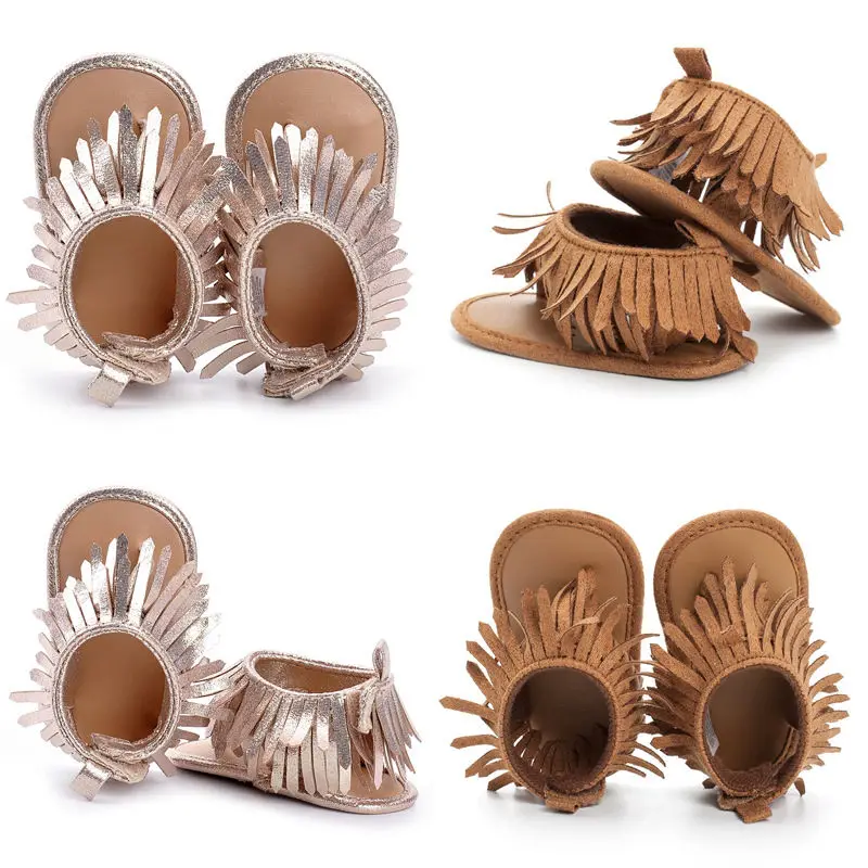 Citgeett Baby
  Shoes: Leather Fringe Tassel Summer Shoes (Infant 0-12M)