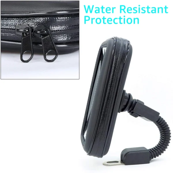 Motorcycle Phone Holder: Waterproof Rear
  View Mirror Mount for Motorbike - Image 4