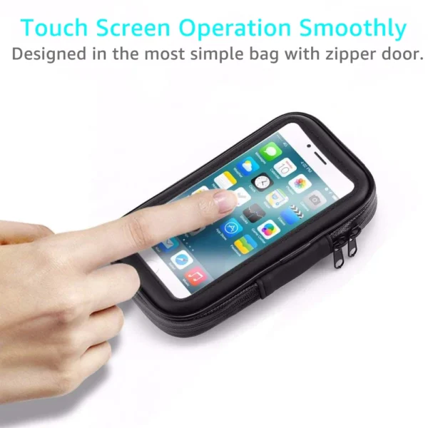 Motorcycle Phone Holder: Waterproof Rear
  View Mirror Mount for Motorbike - Image 5