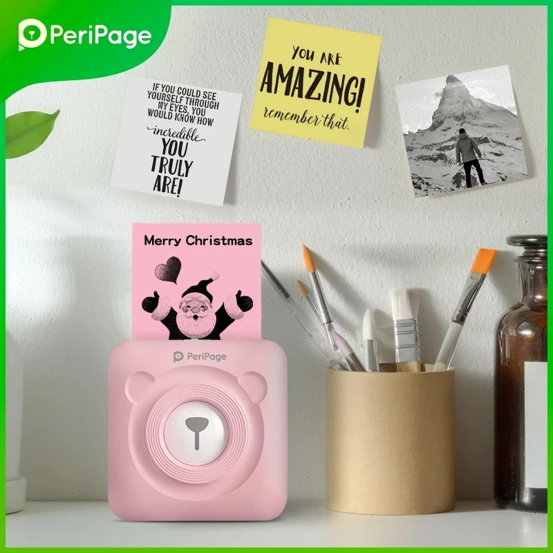 Peripage A6 Mini Pocket Printer: 304dpi Bluetooth Thermal Photo Printer 3 Peripage A6
  Mini Pocket Printer: 304dpi Bluetooth Thermal Photo Printer - Image 3