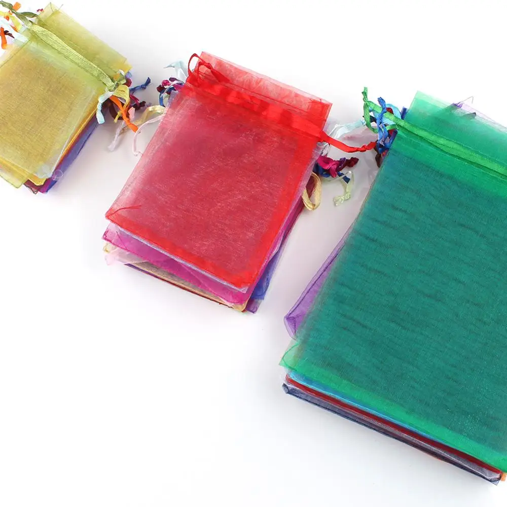 50pc Drawstring Organza Bags: Jewelry, Candy, Wedding Gift Pouches (Multi-Size) 4 50pc Drawstring Organza Bags: Jewelry,
  Candy, Wedding Gift Pouches (Multi-Size) - Image 4