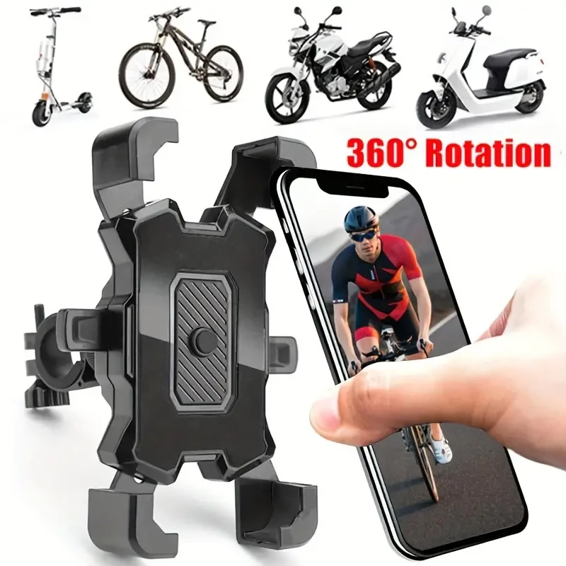 Large Phone Holder: Universal Fixed
  Frame for Motorcycle & Bicycle Handlebars