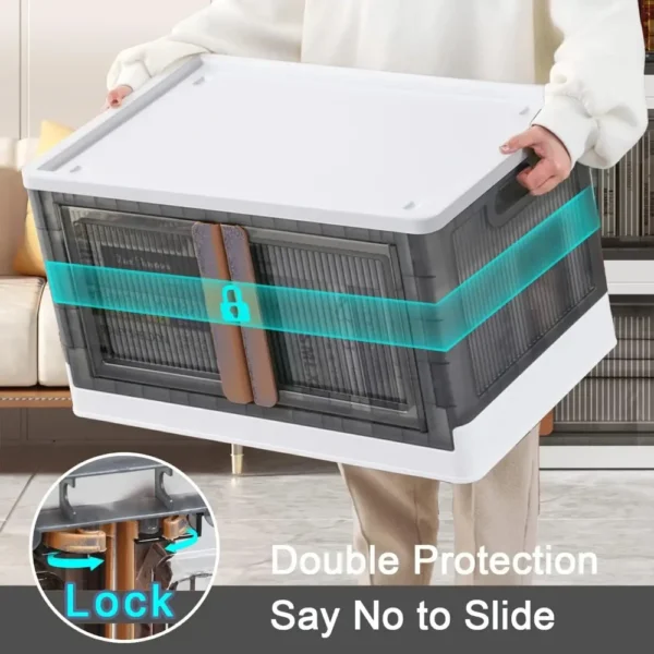 Installation-Free Folding Wardrobe:
  Transparent, Movable Kids Closet Organizer - Image 4