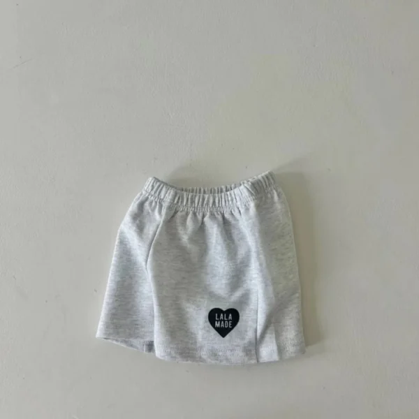 K2423 Summer
  Baby Shorts: Thin Cotton Elastic Waist Love Letters Casual - Image 5