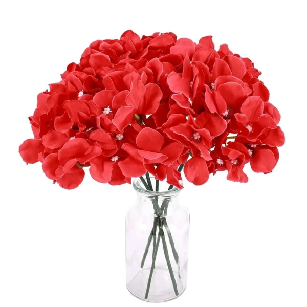 Artificial  Flowers Silk Hydrangea w/ Stems: Wedding Bridal Bouquet DIY - Image 3