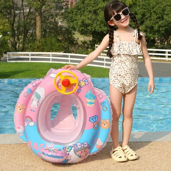 Baby Swim
  Ring: Inflatable Aircraft Shape Swimming Circle Seat Float - Image 6