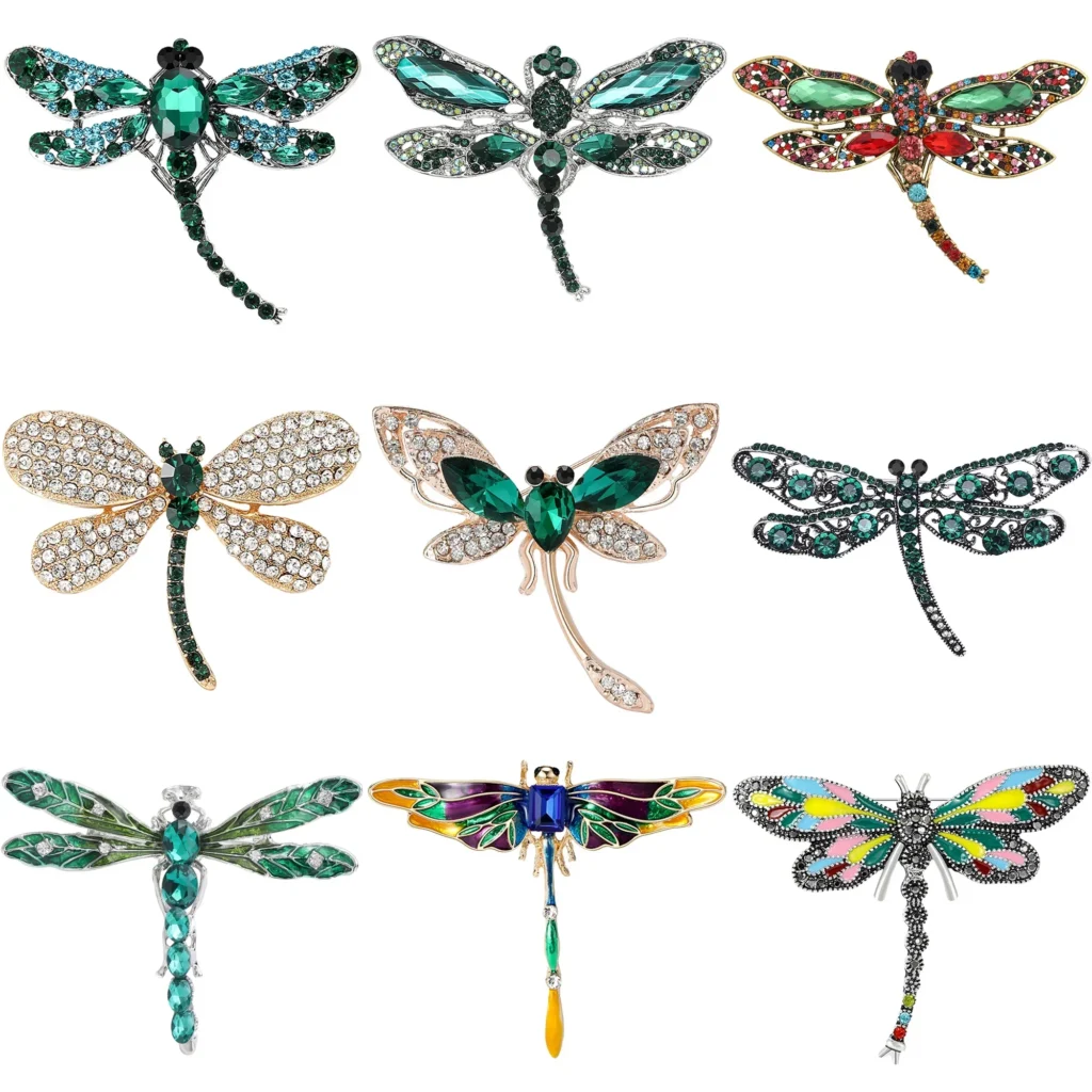 Rhinestone Dragonfly Brooch: Unisex
  Insect Pins, Party Backpack Gifts