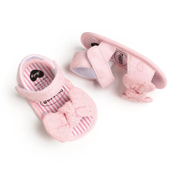 Baby Girl
  Sandals: Multicolor Bowknot Tassel Anti-slip Soft Sole Newborn - Image 3