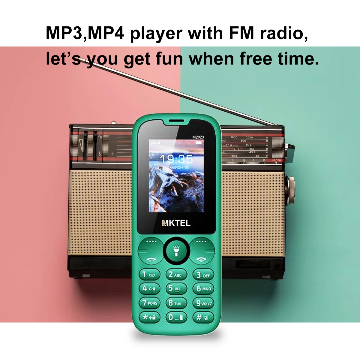 MKTEL M2023 Feature Phone: 1.77" Display, 800mAh, Dual SIM, Flashlight 4 MKTEL M2023
  Feature Phone: 1.77" Display, 800mAh, Dual SIM, Flashlight - Image 4