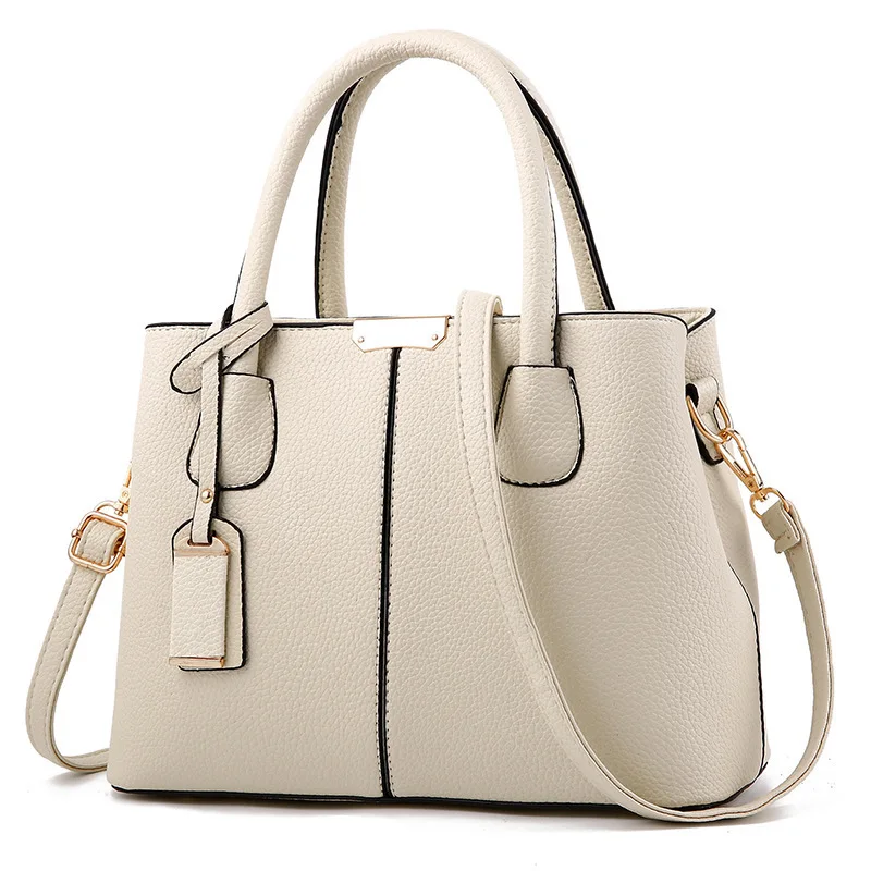 Women's PU Leather Handbags: Large
  Square Tote Shoulder Crossbody Bags