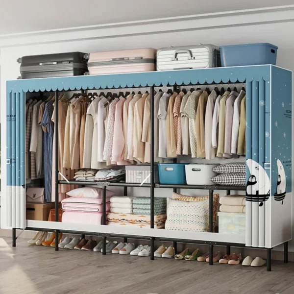 Folding Storage Locker Dressers:
  Portable Cabinets for Wardrobe & Closet