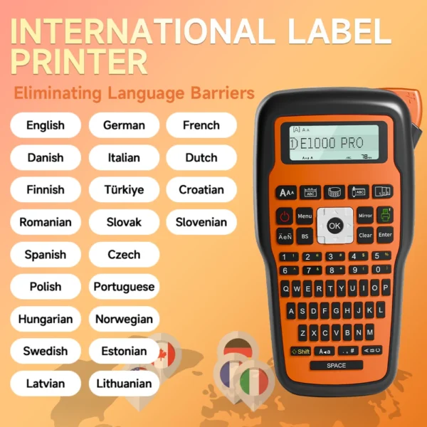 E1000 PRO
  Portable Label Maker: Industrial Printer w/ Tze-231 & Heat Tube - Image 2