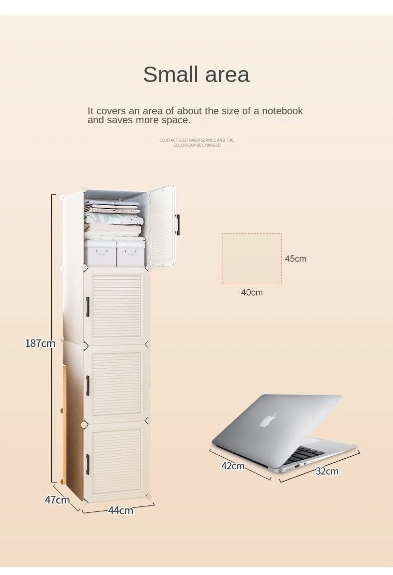 Household Folding Wardrobe: Dustproof Plastic Collapsible Storage Closet 6 Household Folding Wardrobe: Dustproof
  Plastic Collapsible Storage Closet - Image 6