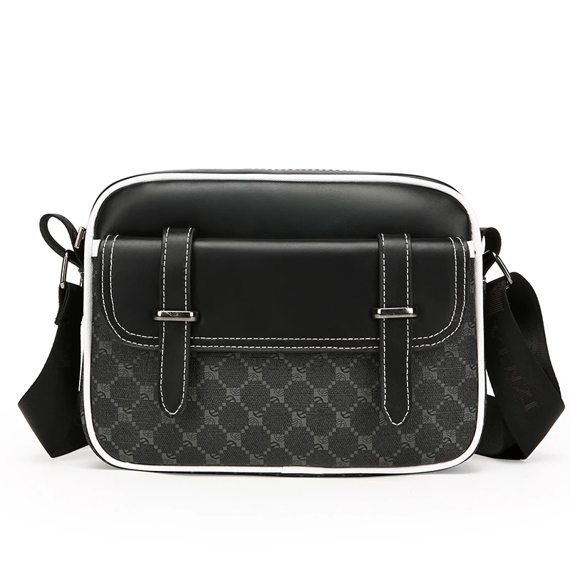 Men's PU Leather Satchel Bag: Casual Flap
  Handbag, Shoulder Crossbody Tote