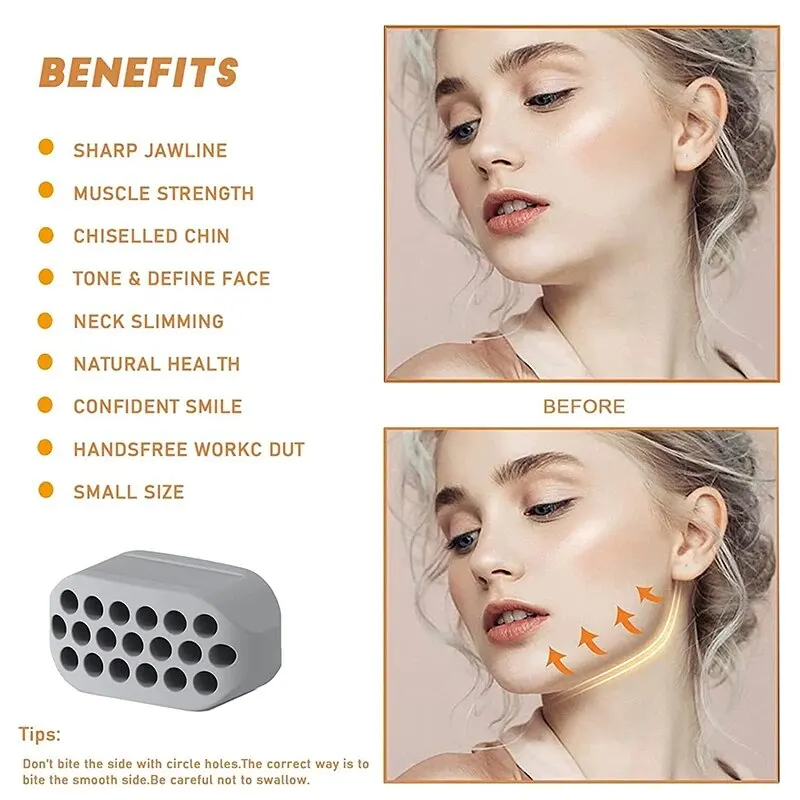 2PCS Silicone Jaw Exerciser: Facial Toner, Jawline Fitness Ball & Neck Toning 4 2PCS Silicone
  Jaw Exerciser: Facial Toner, Jawline Fitness Ball & Neck Toning - Image 4