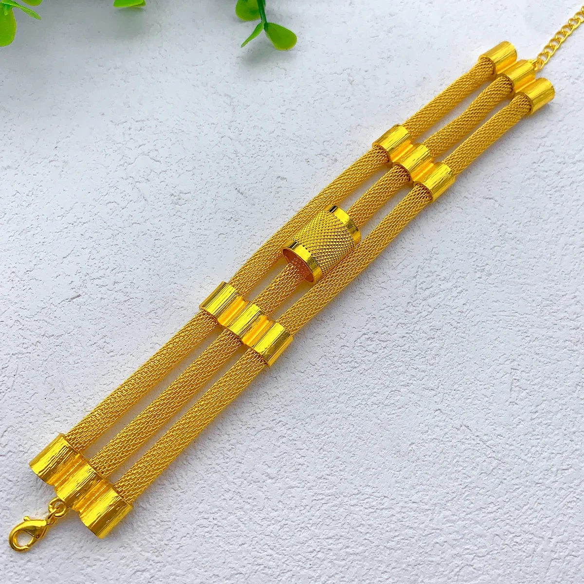 Luxury Dubai Ethiopian Set: Multilayer Necklace & Earrings (24K Gold) 4 Luxury Dubai Ethiopian Set: Multilayer
  Necklace & Earrings (24K Gold) - Image 4