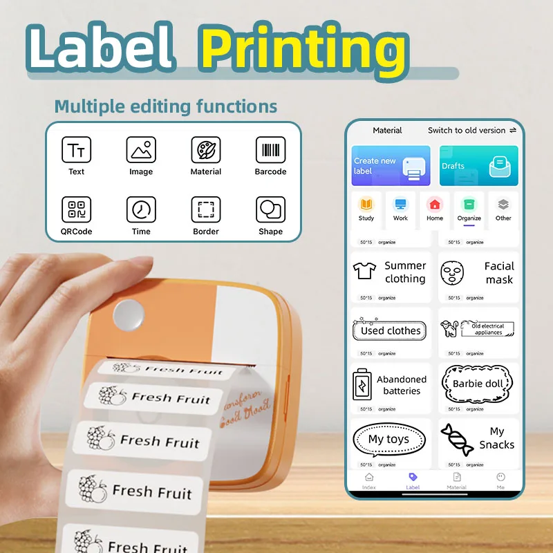 O1 Pocket Thermal Printer: Wireless Mini Inkless Photo & Label Maker 3 O1 Pocket
  Thermal Printer: Wireless Mini Inkless Photo & Label Maker - Image 3