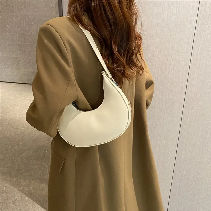 Luxury PU Leather Hobo Bag: Small Clutch, Female Underarm Travel Tote 2 Luxury PU Leather Hobo Bag: Small
  Clutch, Female Underarm Travel Tote - Image 2