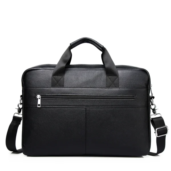SCHLATUM Men's Genuine Leather Briefcase:
  Luxury 15.6" Laptop Office Bag - Image 3