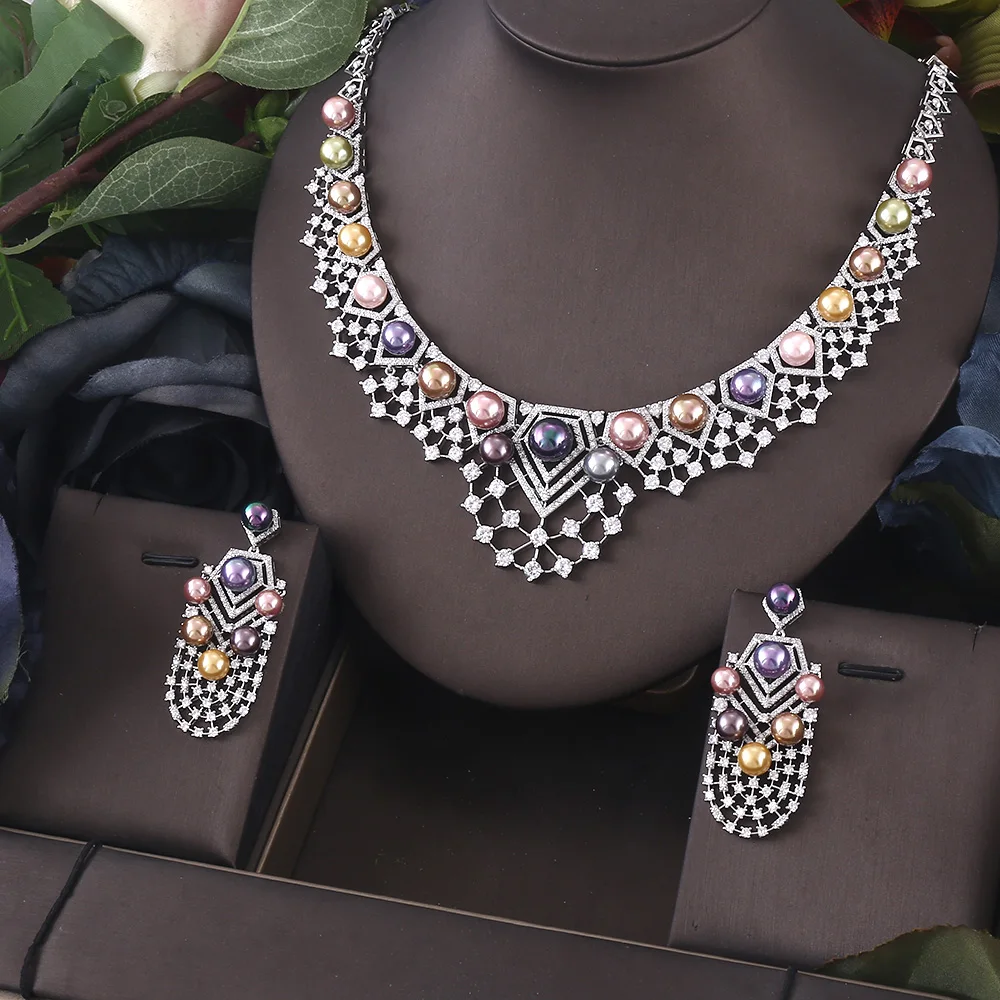 Jankelly 2PCS Luxury Waterdrop Indian
  Jewelry Set: Wedding & Bridal Party