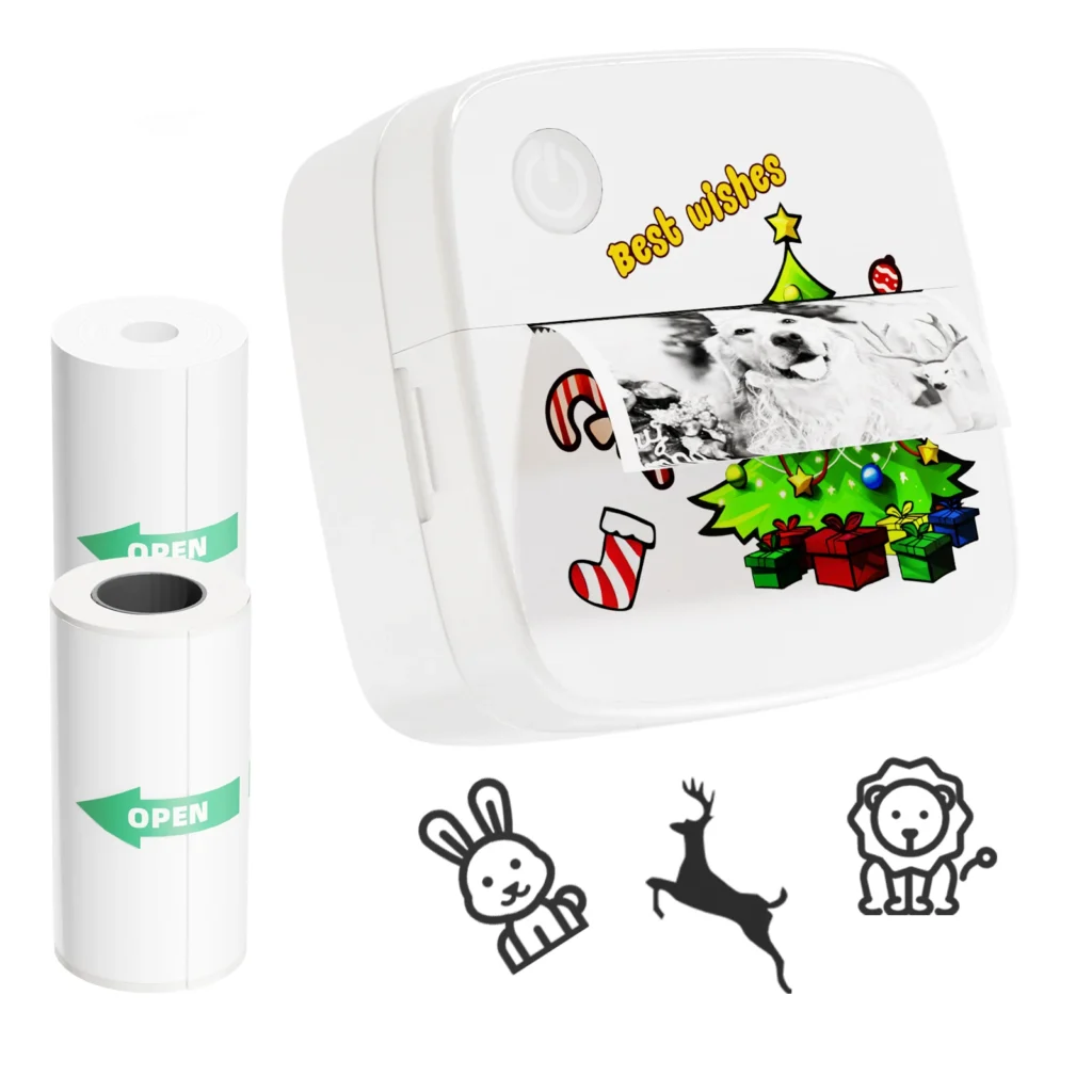 Mini Portable
  Sticker Maker: Thermal Pocket Inkless Printer for Journal/DIY