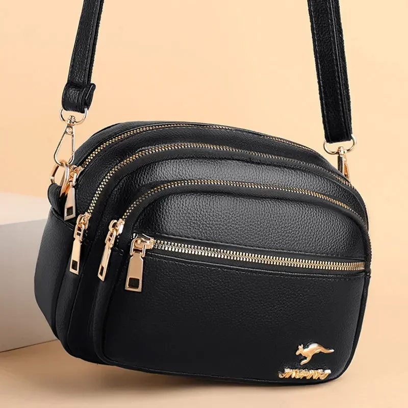 Soft Leather Purse: Multi-Pocket
  Shoulder Messenger Handbag (Luxury)