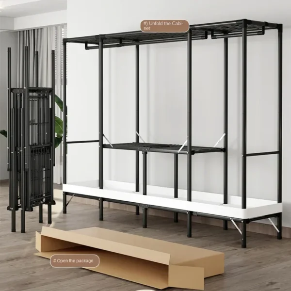 Folding Storage Locker Dressers:
  Portable Cabinets for Wardrobe & Closet - Image 3