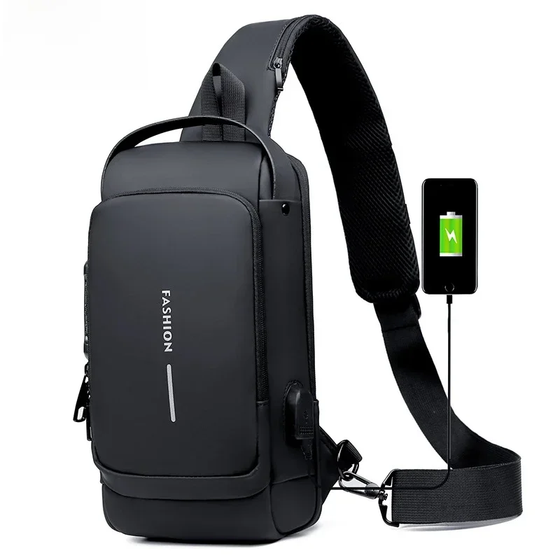 Waterproof Chest Bag: Multifunction
  Anti-Theft USB Charging Travel Pack
