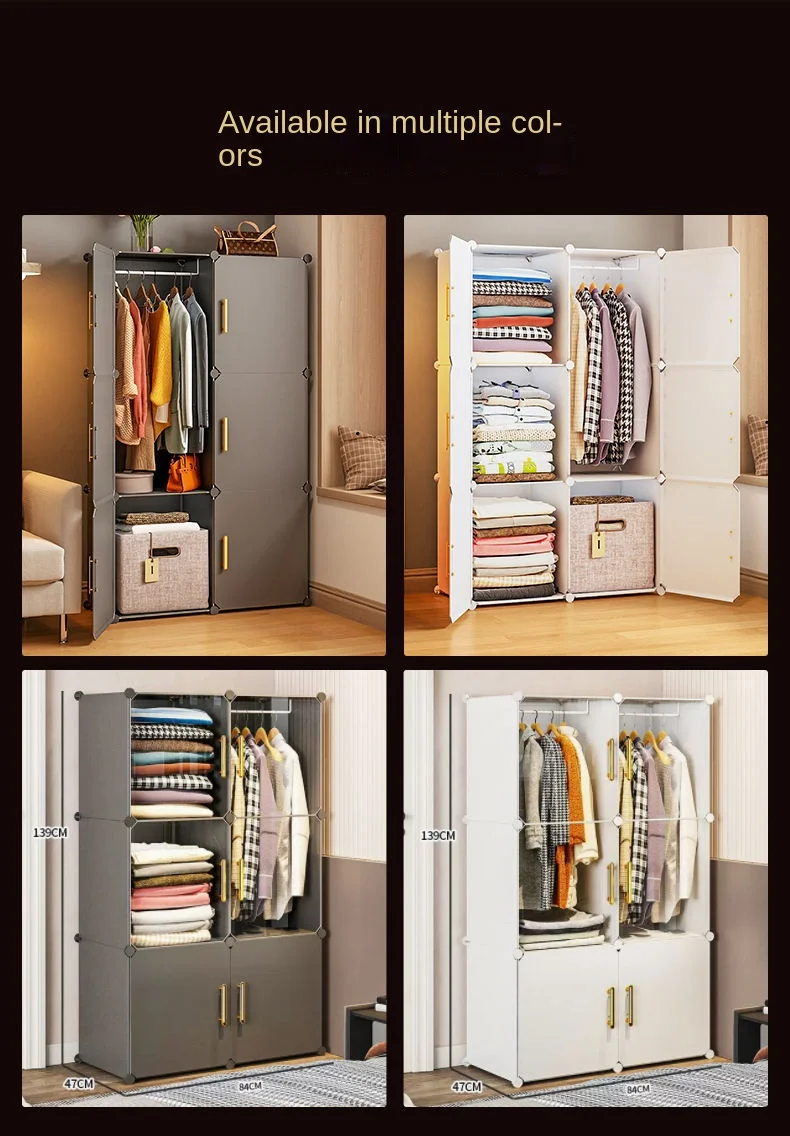 Folding Wardrobe: Plastic Collapsible Sturdy Cube Storage Closet Furniture 2 Folding Wardrobe: Plastic Collapsible
  Sturdy Cube Storage Closet Furniture - Image 2