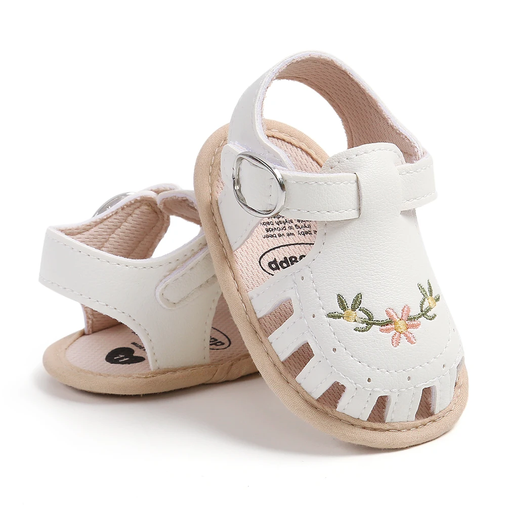 Baby Girl Sandals: Breathable Lightweight Summer Floral Wrap Toe Sandals 3 Baby Girl
  Sandals: Breathable Lightweight Summer Floral Wrap Toe Sandals - Image 3