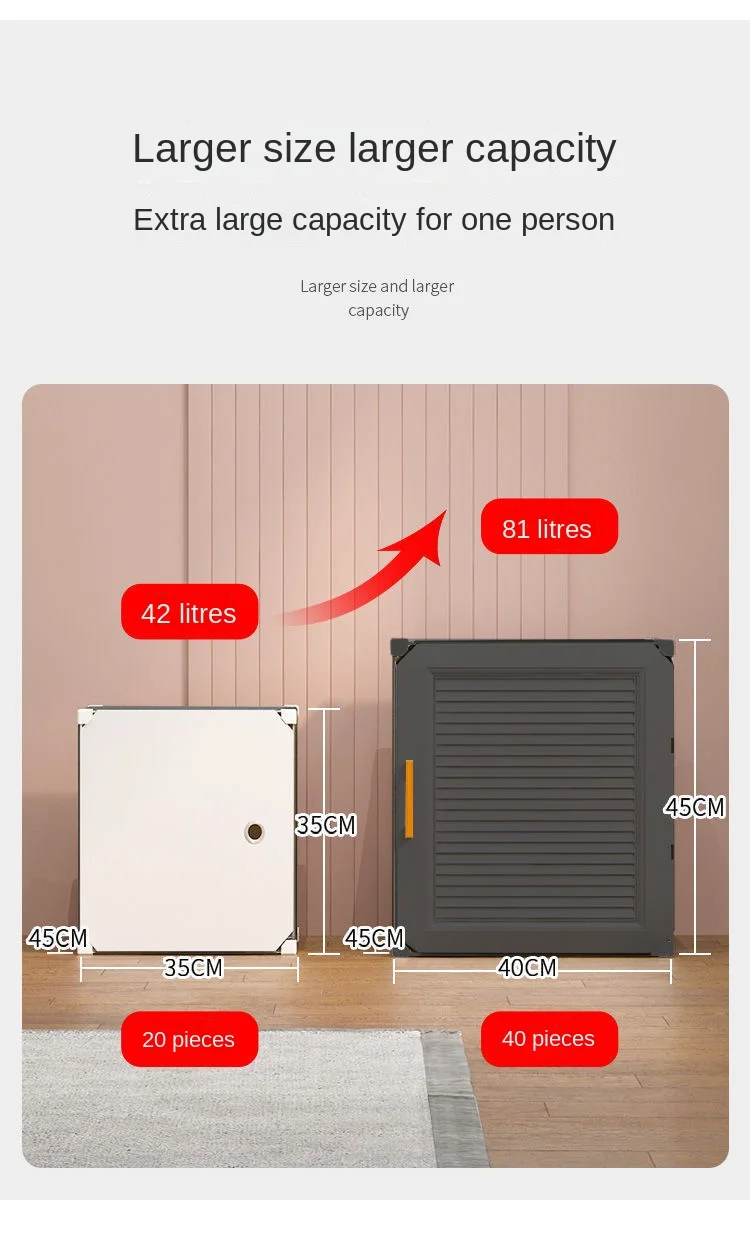 Household Wardrobe Organizer: Dustproof Collapsible Storage Cabinets 4 Household Wardrobe Organizer: Dustproof
  Collapsible Storage Cabinets - Image 4