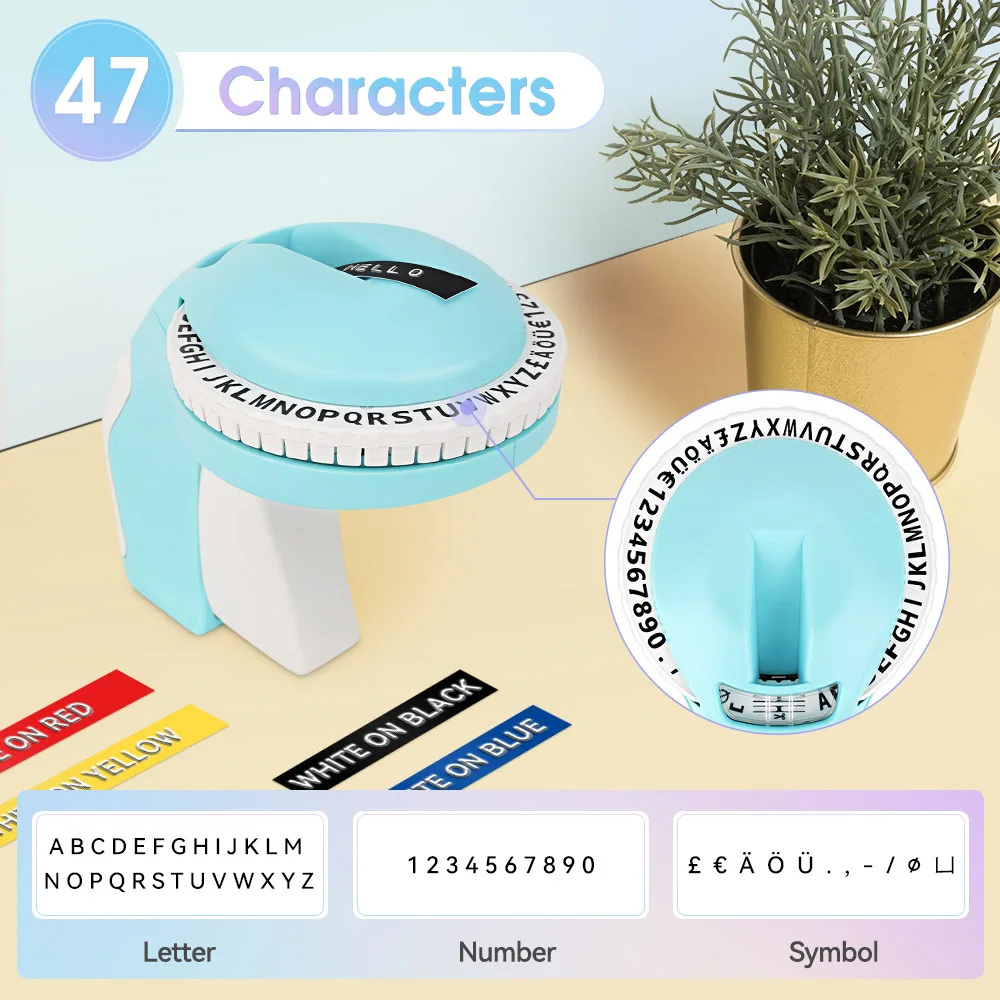 Portable Label Maker B90: Adhesive Sticker Printer for 9mm Dymo Tapes 2 Portable
  Label Maker B90: Adhesive Sticker Printer for 9mm Dymo Tapes - Image 2
