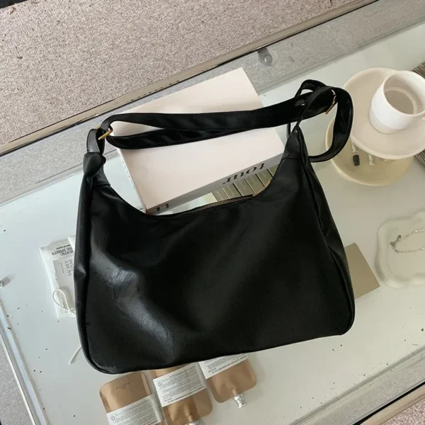 Women's Cowhide Shoulder Bag: Fashion
  Luxury Messenger Tote Handbag - Image 4