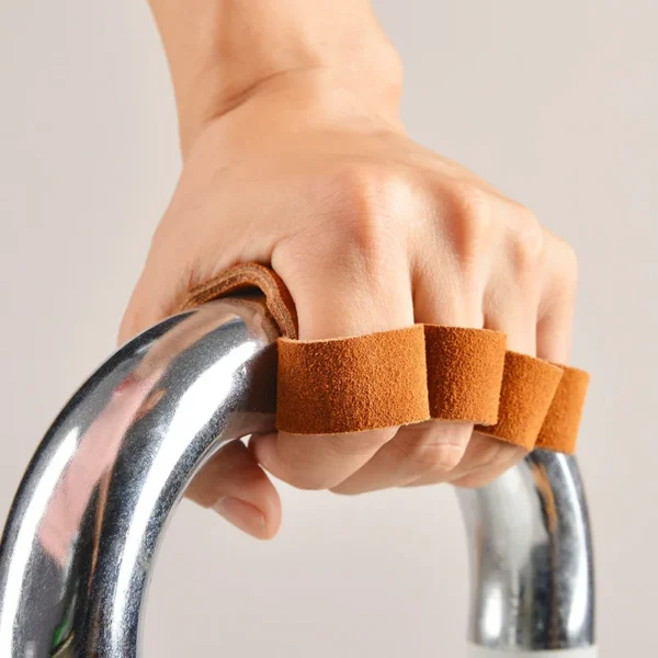 Leather
  Weight Lifting Gloves: Palm Protection, Pull Ups Workout Grips - Image 6