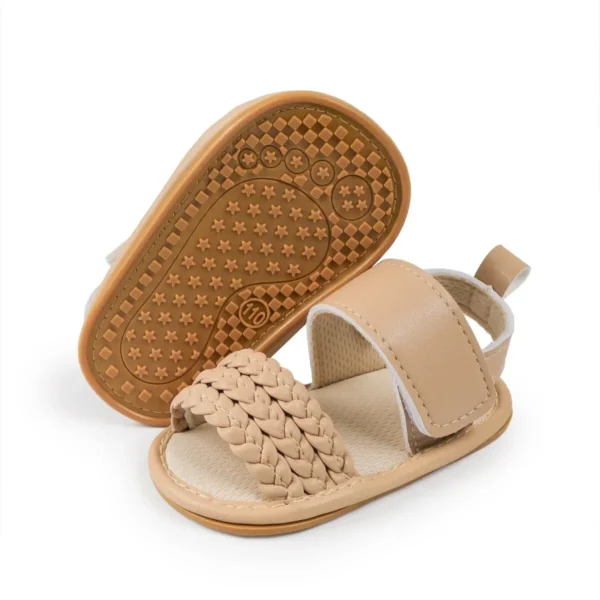 Meckior Baby
  Girl Sandals: Anti-slip Rubber Sole First Walkers Shoes - Image 6