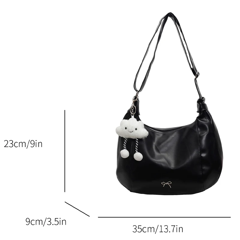 Large Capacity Underarm Shoulder Bag: Women's Crossbody Bag w/ Gift Doll 6 Large Capacity Underarm Shoulder Bag:
  Women's Crossbody Bag w/ Gift Doll - Image 6