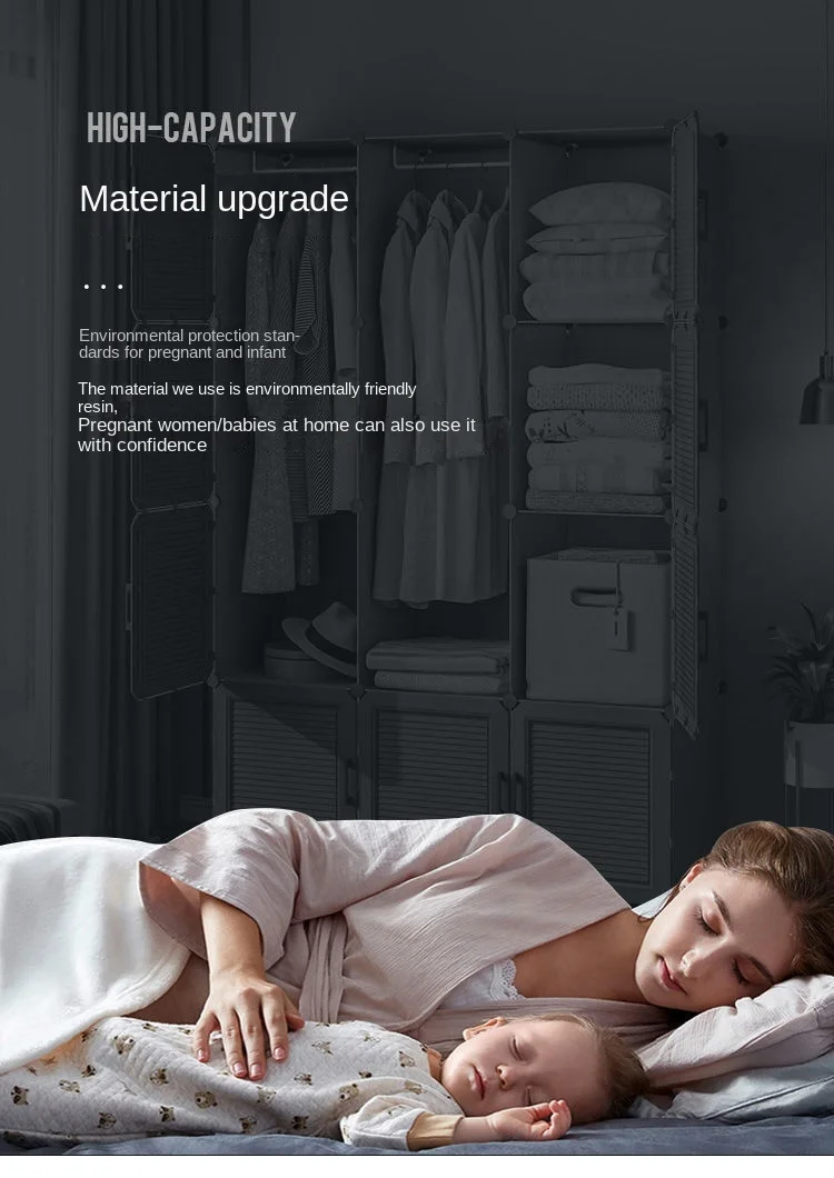Household Wardrobe Organizer: Dustproof Collapsible Storage Cabinets 6 Household Wardrobe Organizer: Dustproof
  Collapsible Storage Cabinets - Image 6
