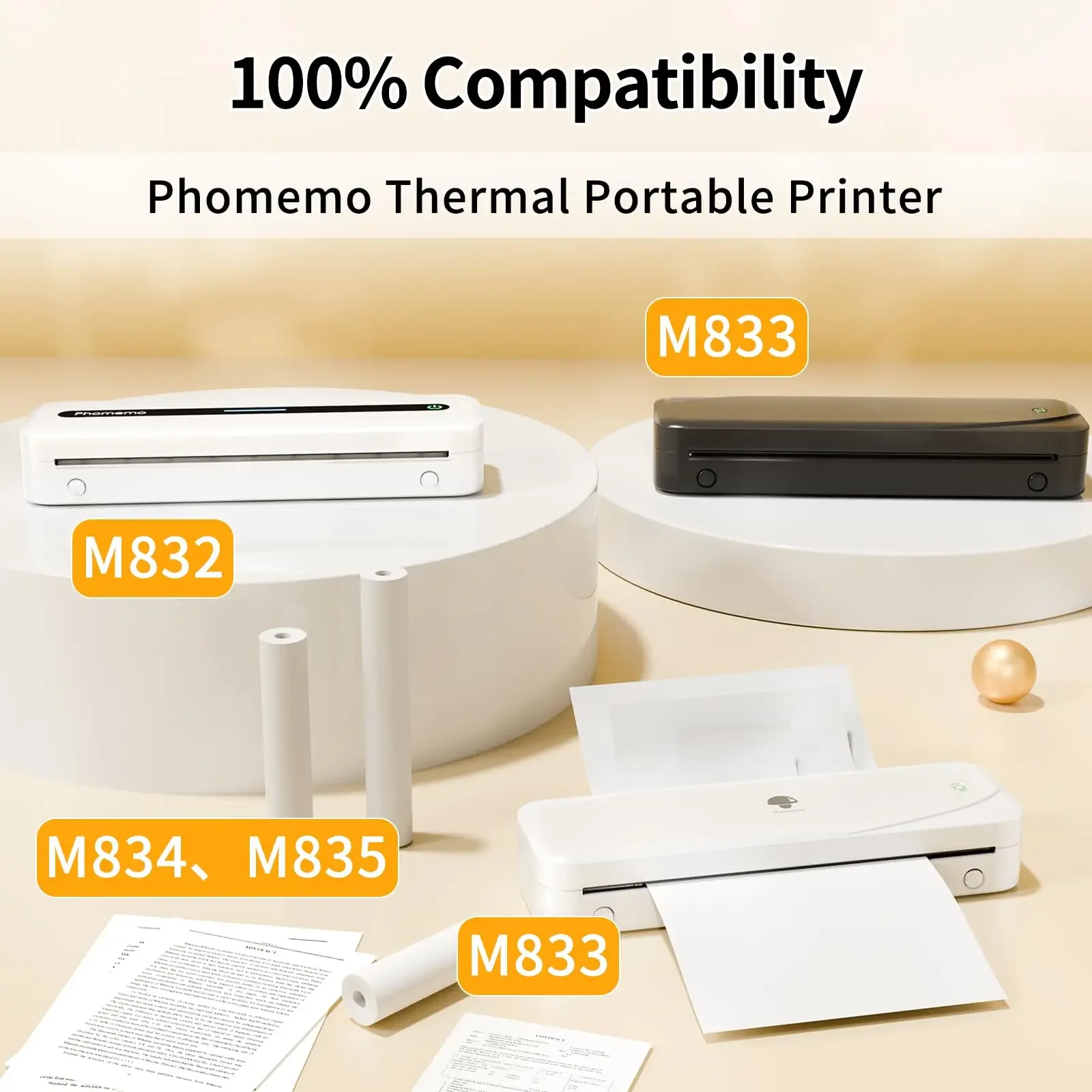 Phomemo A4 Thermal Paper Rolls: Quick-Dry Continuous for Documents/Notes 5 Phomemo A4
  Thermal Paper Rolls: Quick-Dry Continuous for Documents/Notes - Image 5