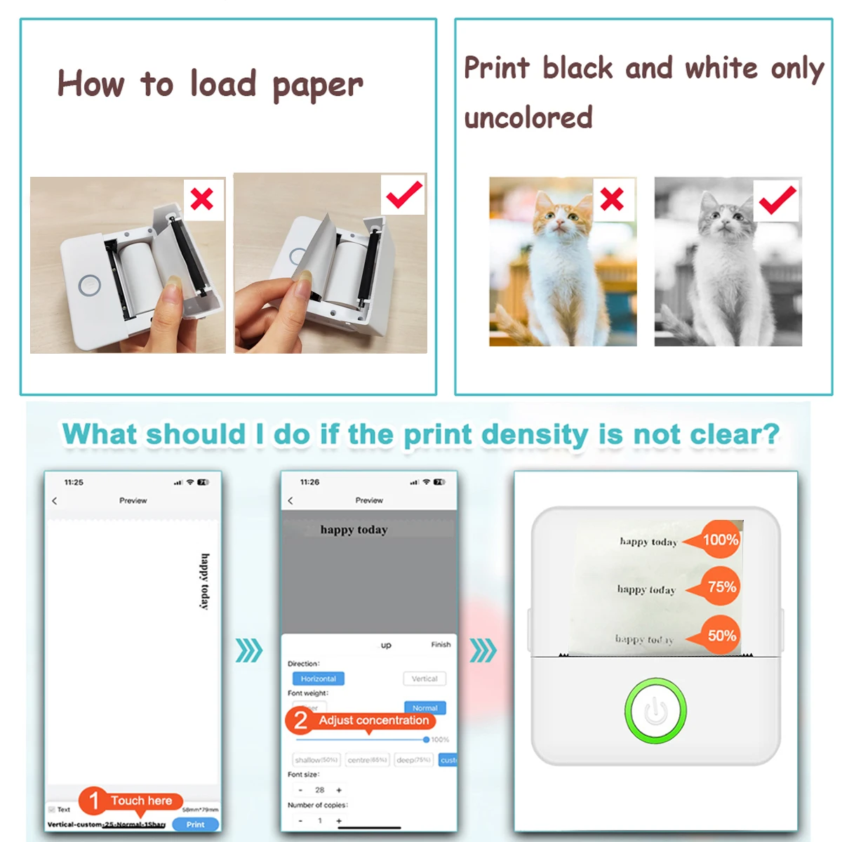 Mini HD Portable Label Printer: Inkless Thermal Bluetooth for Student Notes 6 Mini HD
  Portable Label Printer: Inkless Thermal Bluetooth for Student Notes - Image 6